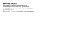 Desktop Screenshot of gaestebuch.gbserver.de