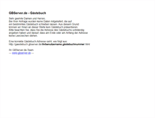 Tablet Screenshot of gaestebuch.gbserver.de